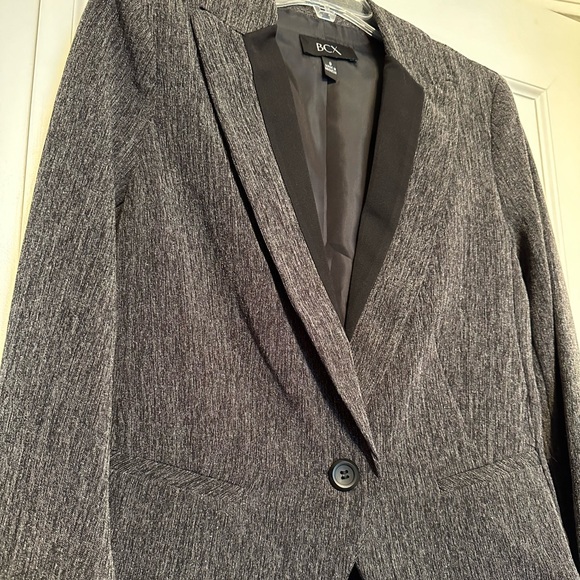 BCX Black and Gray Suit Jacket, Size S, Barely Worn (Like New!) - Picture 4 of 4